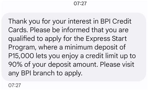 BPI EXPRESS START PROGRAM : r/PHCreditCards .